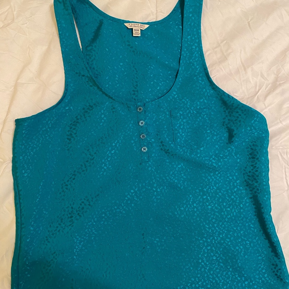 Teal Womens tank top